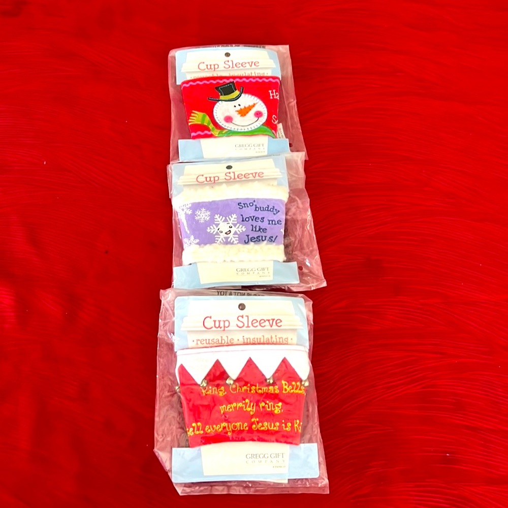 Christmas cup sleeve